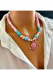 Handmade Design Necklace Crab Necklace with Glass Bead Crab Accessories - 4
