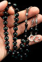 Men's Crescent Star Tassel Vernier Amber Prayer Beads - 2