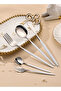 SUNHOME 30-Piece Stainless Steel Cutlery Set White/Silver - 4