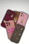 Apple İphone 15 Promax Designed Patterned Camera Protected Pink Rabbit Goodluck Soft Silicone Cover - 7