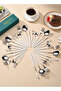SUNHOME 30-Piece Stainless Steel Cutlery Set White/Silver - 5