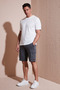 Stretch Cotton Regular Fit Normal Waist Cargo Pocket Shorts Men's Shorts 4510S79Milan - 4