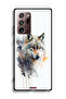 Samsung Galaxy Note 20 Ultra Protective Case Cover Wolf Abstract Art - 3