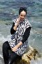 Full-Length Zipper, Adjustable Waist, Hijab-Friendly Swimsuit -131 - 2