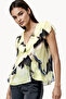 V Neck Regular Viscose Top - 4