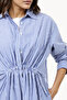 Long Sleeve Striped Shirt Dress - 4