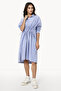 Long Sleeve Striped Shirt Dress