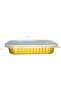 750 ml Golden Aluminium Rectangular Containers with Lids – 5 Pcs - 4