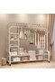 Multi Function Double Pole Clothes Stands & Shoe Racks - 4
