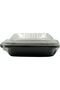 Black Base Single Compartment Food Containers with Lids – Pack of 5 - 2