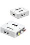 HDMI to Av Converter White – Hdmi2Av Old Tv Compatible Rca Converter Adapter 1080P - 4