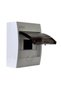 Polycarbonate panel, surface mounted, 6 modules, 1 row, IP50, Aledio