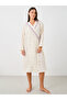 All-Over Floral Print Ruffled Detail Robe