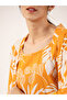 Women Floral Printed Pure Cotton Top, Robe and Pyjama Set - 4