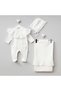 Emily Fistolu 3-Piece Organic Hospital Discharge Set Roba Brodeli 100% Cotton Newborn Baby Girl - 5