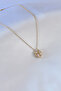 Pop-Up Clover Model Zircon Stone Gold Color Women's Necklace - Bko7229-St - 3