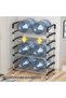 Household Steel Pipe Shoe Rack Dormitory 5-layer Dustproof Shoe Cabinet Storage Rack - 4