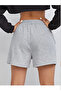 Unisex Gray Elastic Waist Pocket S-Hort - 2
