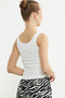 Thick Strap Ribbed Basic Undershirt - Ecru - 4