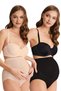 Özkan 23582 2 Pack Women's Black Skin Mixed Pack Cotton Lycra Single Jersey Pregnant Maternity High Waist - 8