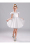 Girls' Eliz Model Tulle Sleeve Dress, Graduation Birthday Dress - 2