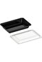 Black Base Rectangular Food Containers with Lids – 28 oz | 5 Pack | BPA-Free Meal Prep Containers - 7