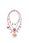 Brand Model 3-Piece Solar Charm Necklace