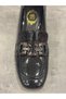Nish Handmade Genuine Leather Heel Loafer with Stylish Buckle Detail - 5
