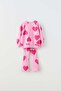 Yigit Butik Heart Printed Girls Suit - 2