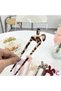 Cute Rabbit Eared Tortoise Shell Acrylic Girls' Hair Bun Clip - Women's Hair Bun Stick - 2