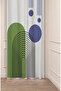 Leaf Bohemian Minimalist Beige Cream Patterned Special Design Digital Printed (Single Wing) Modern Background Curtain