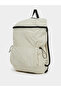 Solid Backpack with Zip Closure and Drawstring Detail