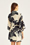 Patterned Linen Kimono - 4