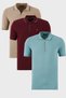 Cotton Regular Fit 3 Pack Polo Neck t Shirts Men Polo Neck t Shirt 59029641518S3