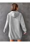 Women's Solid Color Sweatshirt Dress / Tunic - 2