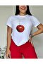-Women's 100% Cotton Printed Original Do Brasıl Short Sleeve T-Shirt Oversize Large Size