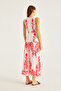 Panel Pattern Linen Blend Dress - 5
