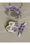 Stylish Mother Baby Photo Shoot Set Adjustable Crown & Bandana & Booties - 4
