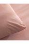 Odette King Size 100% Cotton Ranforce Fitted Sheet Set - Powder - 4