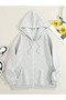 2-Piece Zippered Hooded Oversize Sweatshirt - 4
