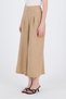 Mink Cotton Linen Textured High Waist Pleated Palazzo Trousers 4819A - 5