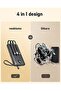 VEEKTOMX Power Bank with Built-in Cables, Portable Charger for iPhone, USB C LED Display External Ba - 6