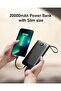 VEEKTOMX Power Bank with Built-in Cables, Portable Charger for iPhone, USB C LCD Display External Ba - 4