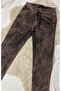 Acid Wash Bitter Coffee Jeans Pants - 3