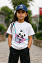 تي شيرت كبير الحجم بتصميم باندا كيوت للأطفال للجنسين