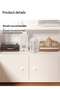 Bedroom Bedside Multi-Layer Bookcase Shelf with Independent Storage Cabinet - 4