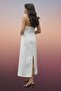 White and Black Strap / Strapless Midi Evening Dress - a Must for Stylish Invitations 803 - 3