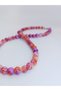 Multicolored Glass Necklace, Casual Women's Necklace - 3