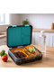 6&4 Convertible Bento Lunch Box w/ Lunch Bag, Steel Spoon&Fork Set and Alphabets Sticker-Gamer - 4
