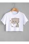 "Cats in Love Crop T-Shirt – Cute Touch to Casual Outfits" - 2